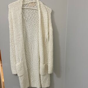 Dreamers Open-Front Cream Cardigan